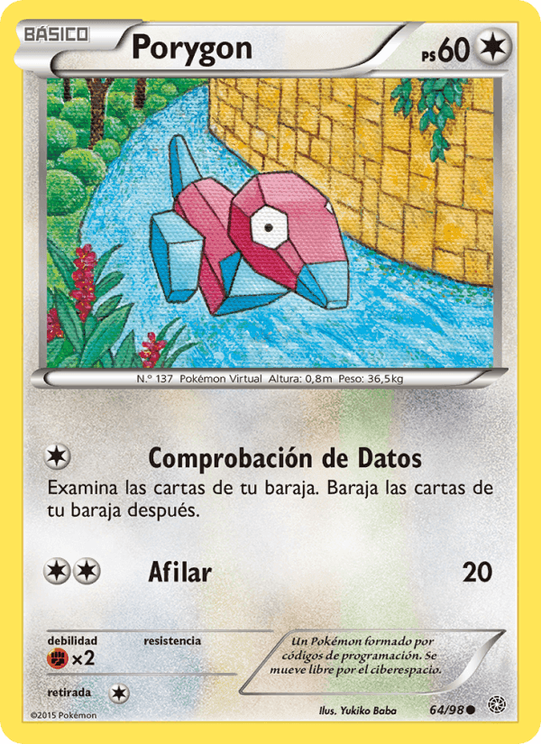 Porygon, carta 64 de Antiguos Orígenes