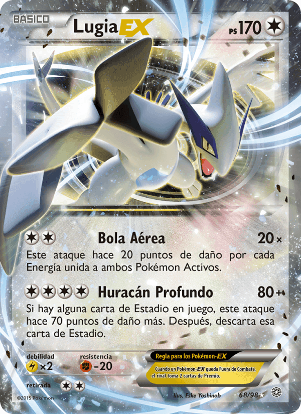 Lugia EX, carta 68 de Antiguos Orígenes