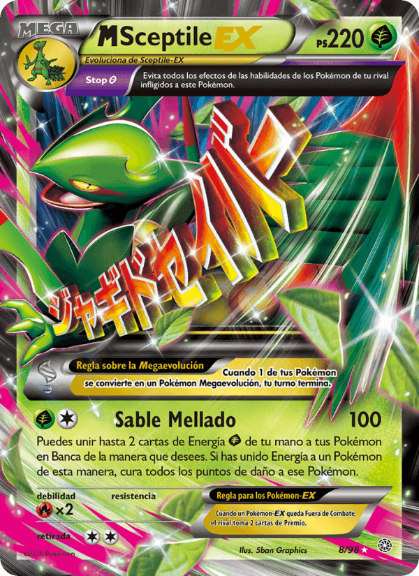 M-Sceptile EX, carta 8 de Antiguos Orígenes