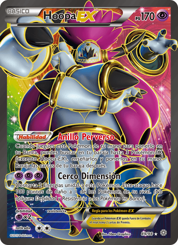 Hoopa EX, carta 89 de Antiguos Orígenes