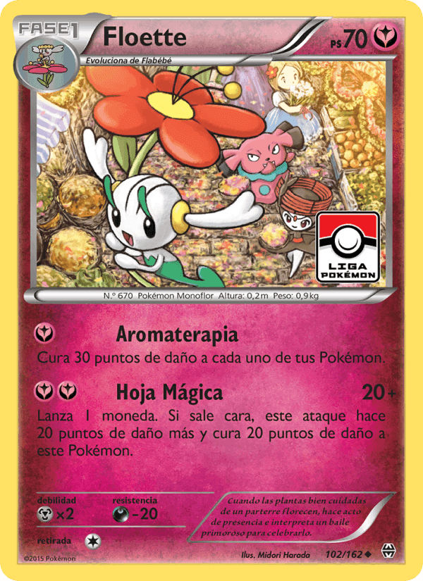 Floette, carta 102 de Turbo Impulso