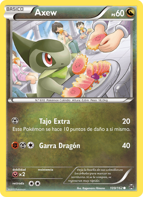 Axew, card 109 from Turbo Impulso