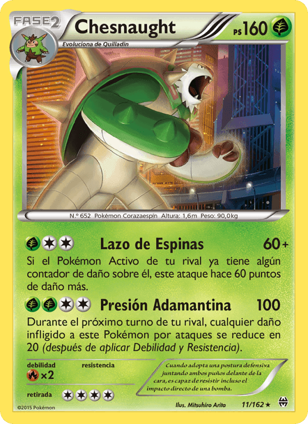 Chesnaught, carta 11 de Turbo Impulso