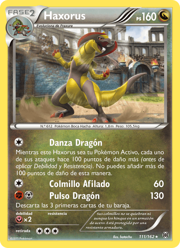Haxorus, carta 111 de Turbo Impulso