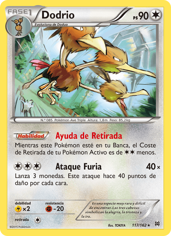Dodrio, card 117 from Turbo Impulso