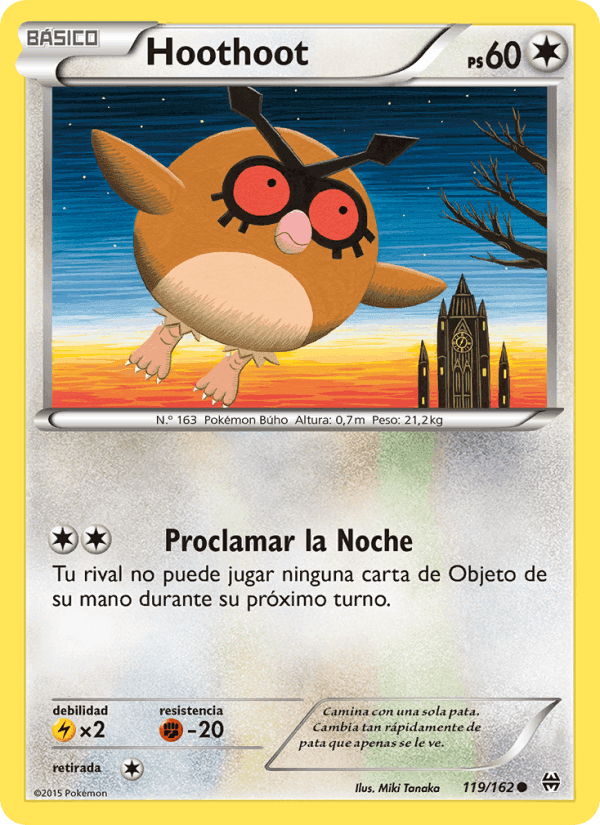 Hoothoot, carta 119 di Turbo Impulso