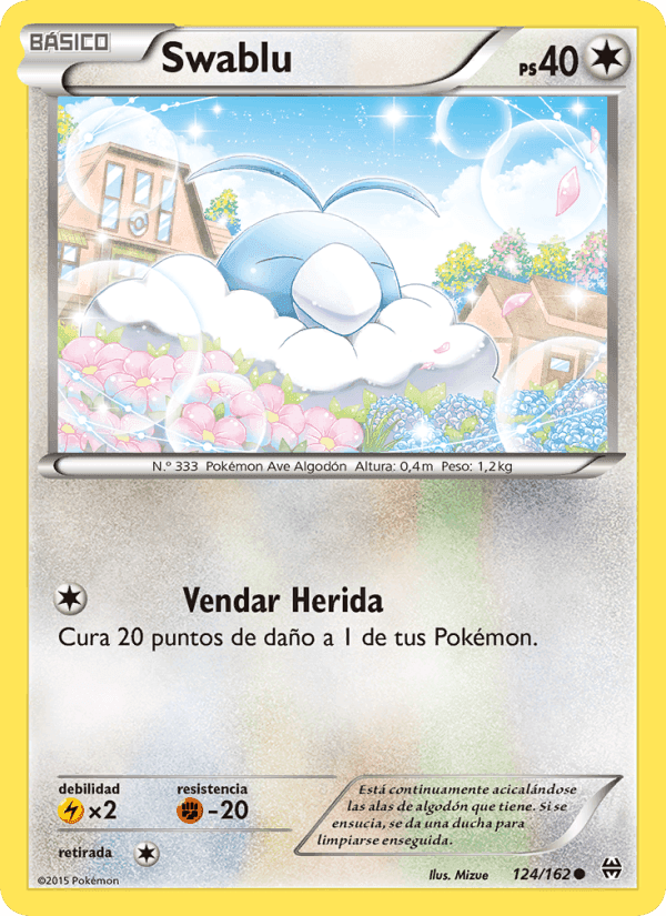 Swablu, card 124 from Turbo Impulso
