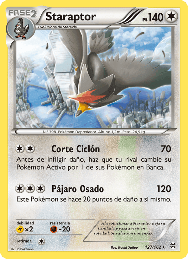 Staraptor, carta 127 de Turbo Impulso