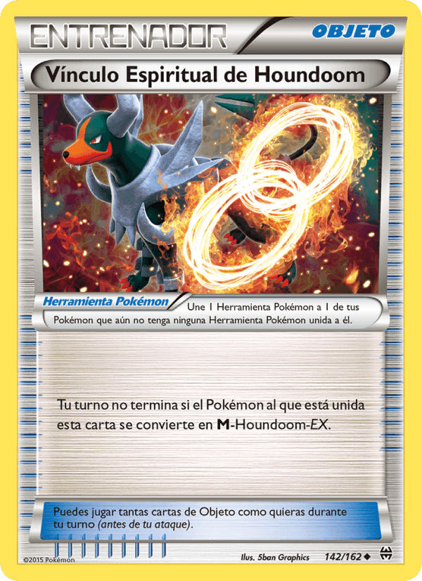 Vínculo Espiritual de Houndoom, card 142 from Turbo Impulso