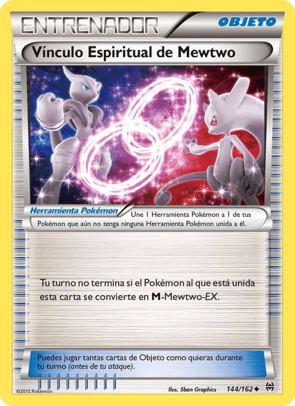 Vínculo Espiritual de Mewtwo, card 144 from Turbo Impulso