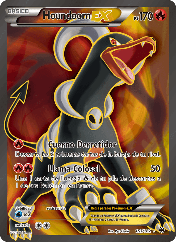 Houndoom EX, carta 153 de Turbo Impulso