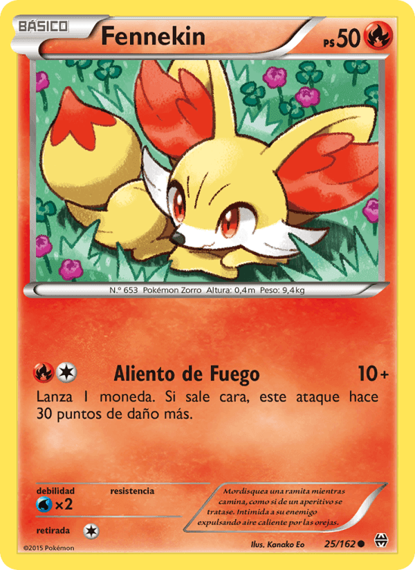 Fennekin, carta 25 de Turbo Impulso