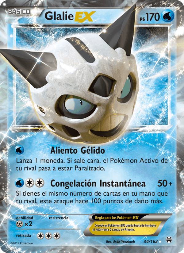 Glalie EX, carta 34 de Turbo Impulso