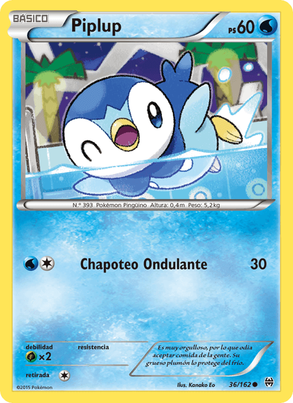 Piplup, carta 36 de Turbo Impulso