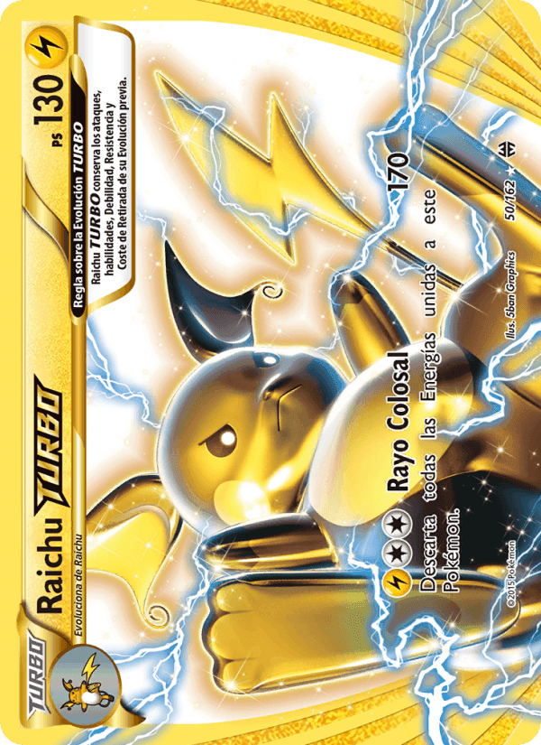Raichu TURBO, carta 50 de Turbo Impulso