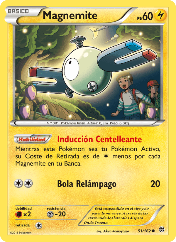 Magnemite, carta 51 de Turbo Impulso