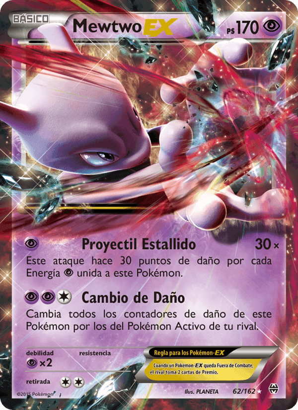 Mewtwo EX, carta 62 de Turbo Impulso