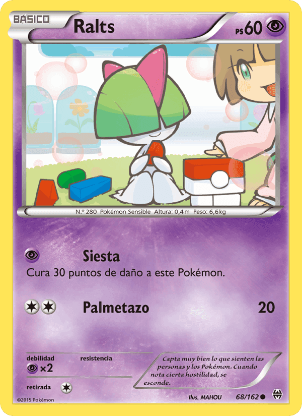 Ralts, card 68 from Turbo Impulso
