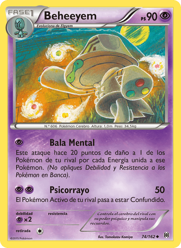 Beheeyem, card 74 from Turbo Impulso