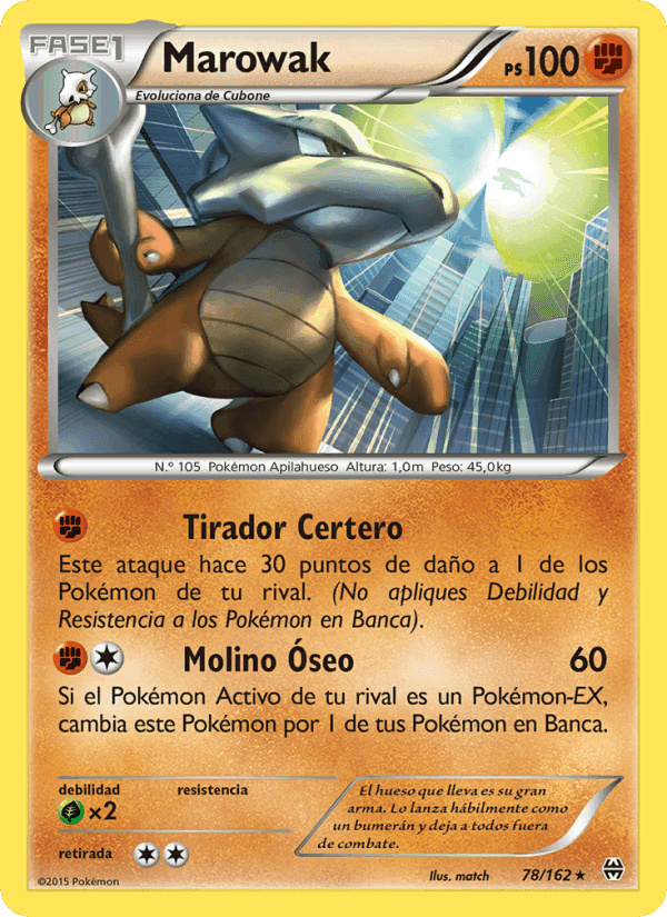 Marowak, carta 78 de Turbo Impulso