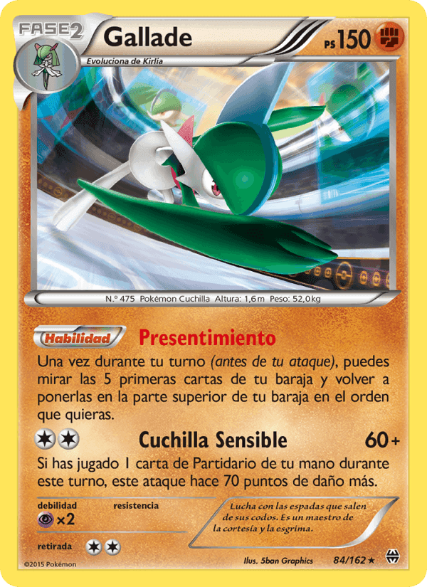 Gallade, card 84 from Turbo Impulso