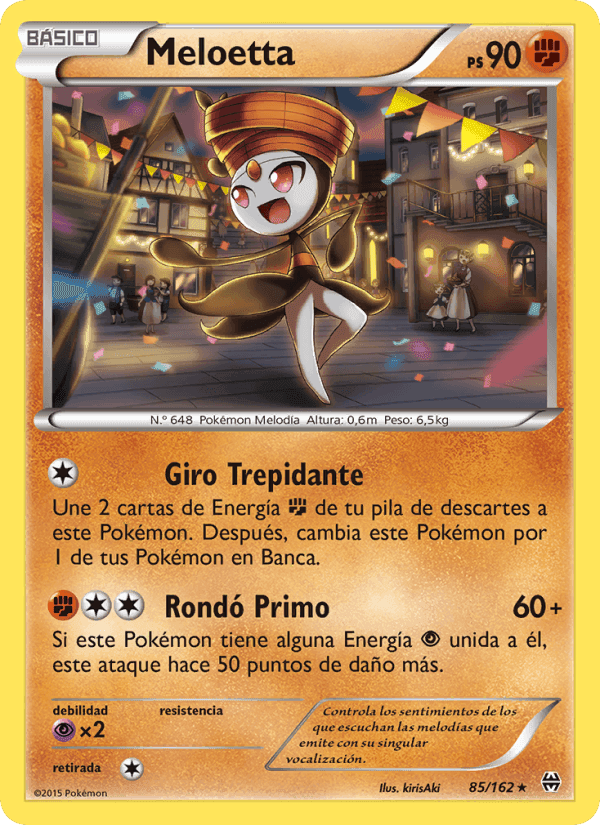 Meloetta, carta 85 de Turbo Impulso