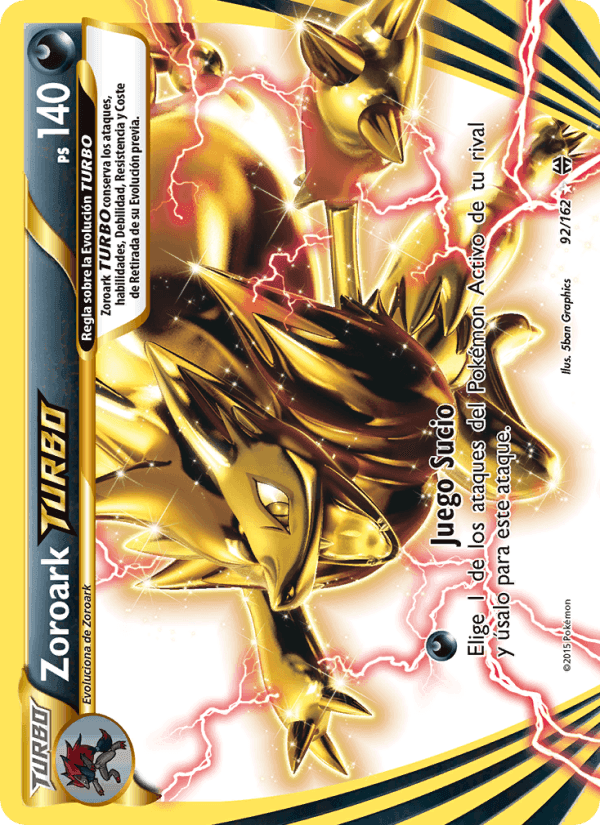 Zoroark TURBO, card 92 from Turbo Impulso