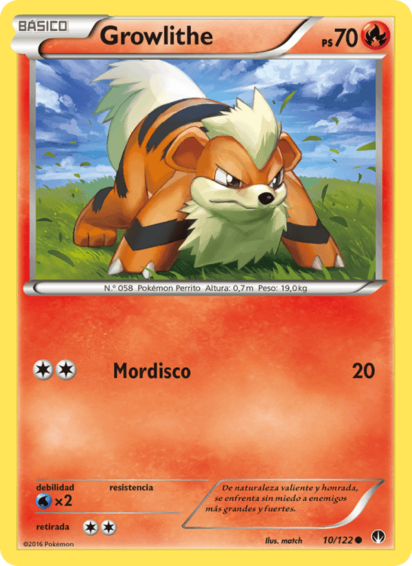 Growlithe, carta 10 de TURBOLímite