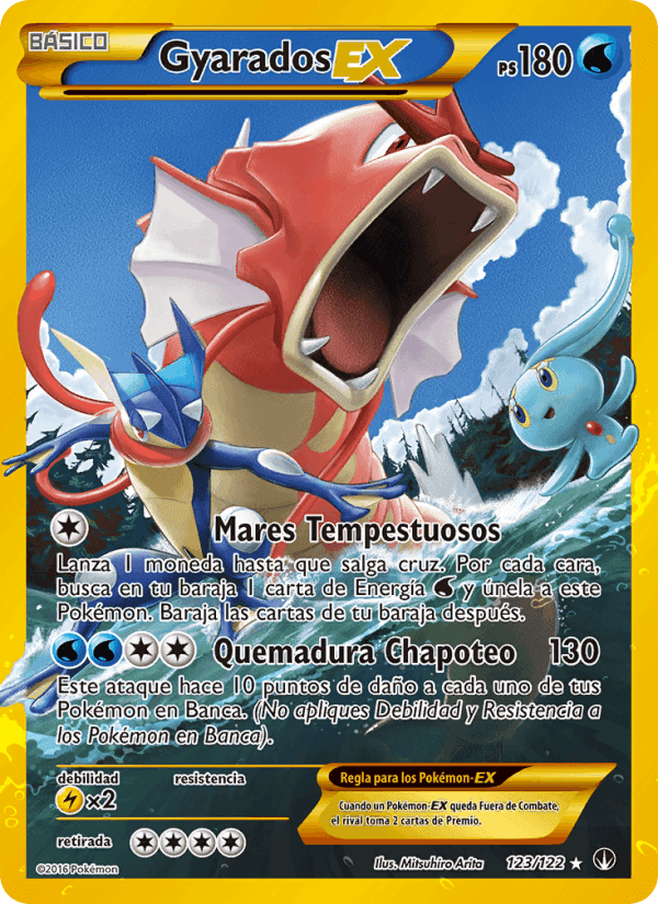 Gyarados EX, carta 123 de TURBOLímite