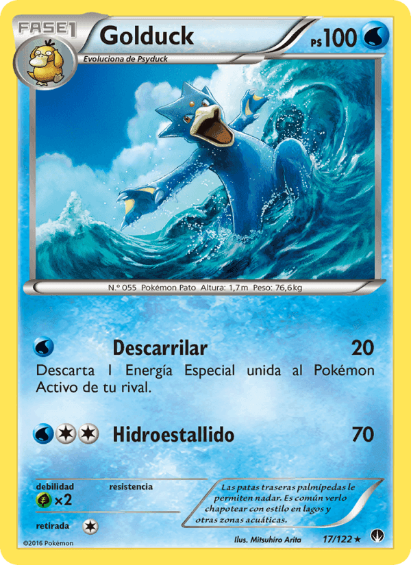 Golduck, carta 17 de TURBOLímite