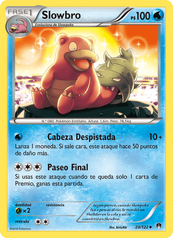 Slowbro, carta 20 de TURBOLímite