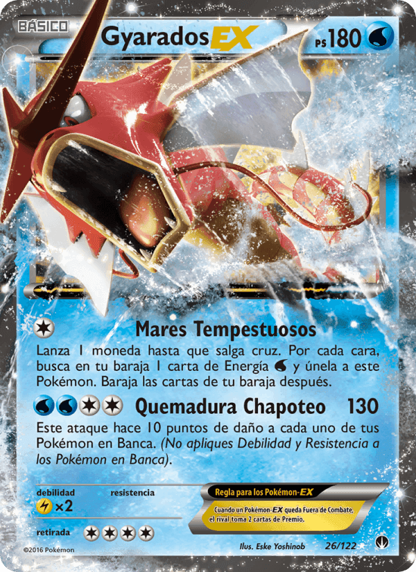 Gyarados EX, card 26 from TURBOLímite
