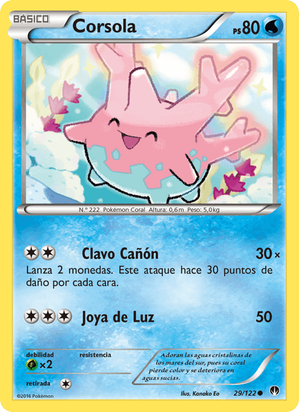 Corsola, carta 29 di TURBOLímite