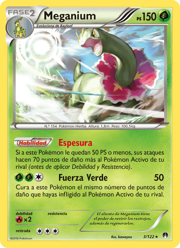 Meganium, carta 3 de TURBOLímite