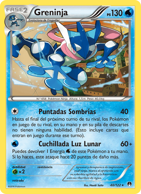 Greninja, carta 40 di TURBOLímite