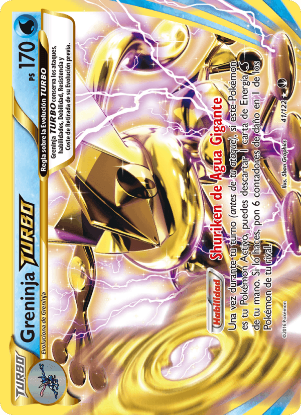 Greninja TURBO, carta 41 de TURBOLímite