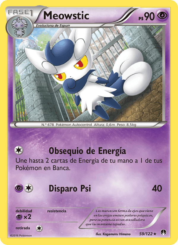 Meowstic, carta 59 de TURBOLímite