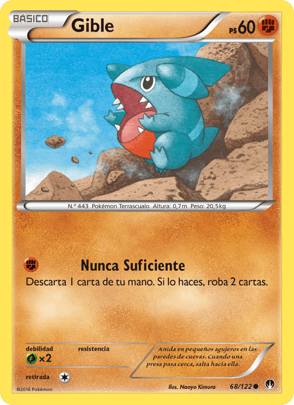 Gible, carta 68 de TURBOLímite