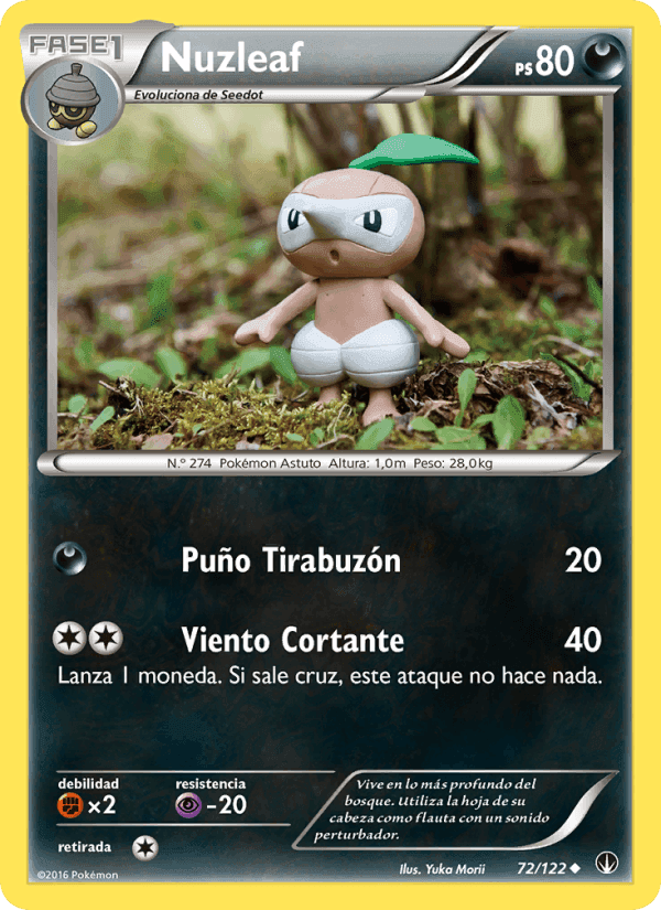 Nuzleaf, card 72 from TURBOLímite