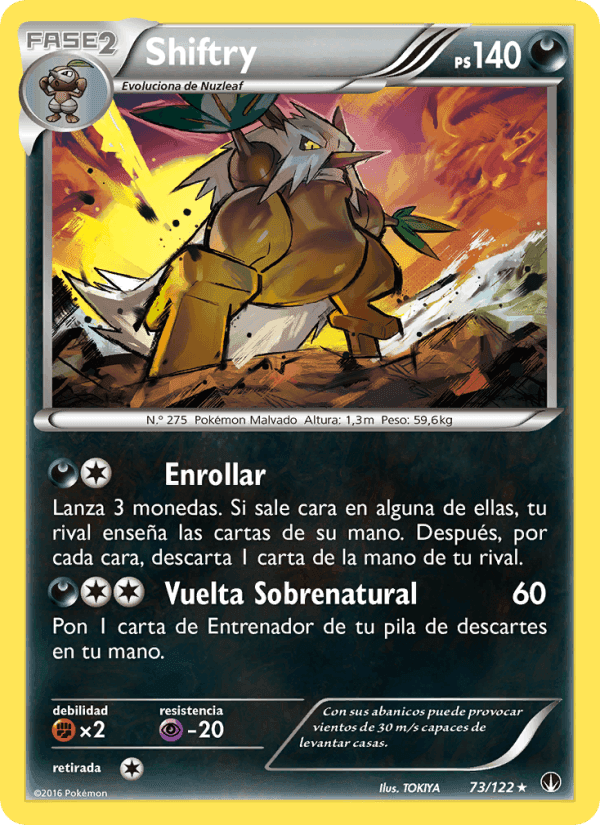 Shiftry, carta 73 de TURBOLímite