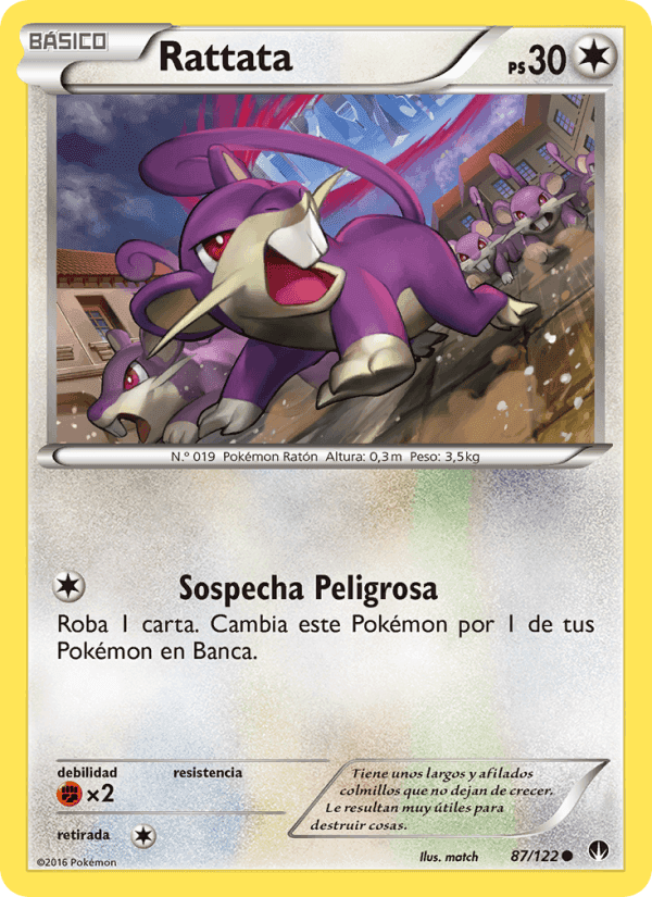 Rattata, card 87 from TURBOLímite
