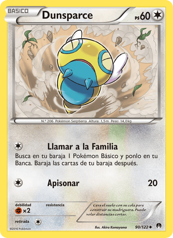 Dunsparce, carta 90 de TURBOLímite