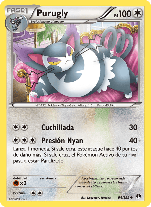 Purugly, carta 94 di TURBOLímite