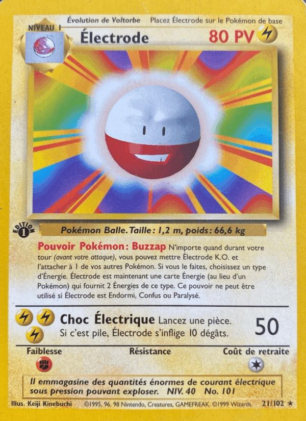 Électrode, carte 21 de Set de Base