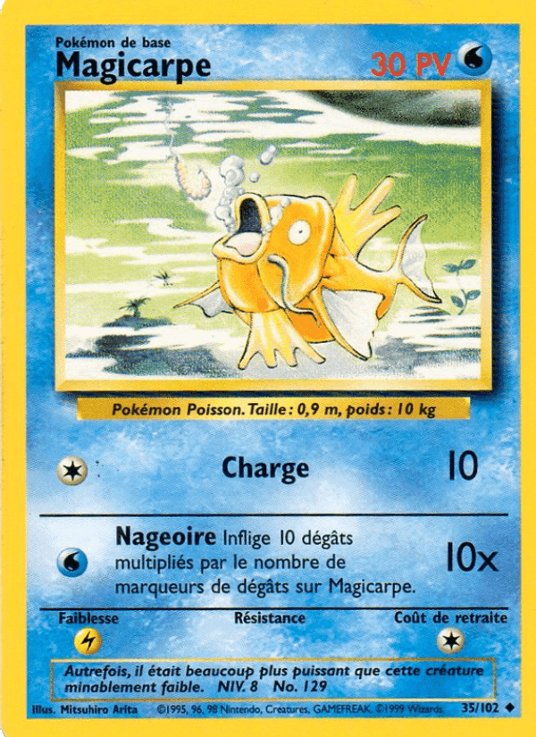 Magicarpe, carte 35 de Set de Base