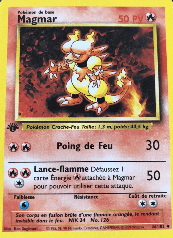 Magmar, carte 36 de Set de Base