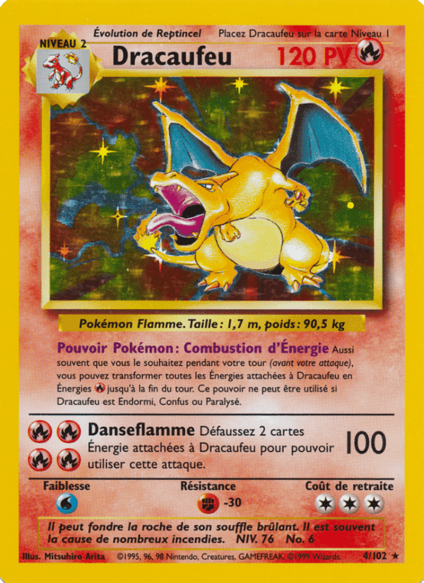 Dracaufeu, carte 4 de Set de Base