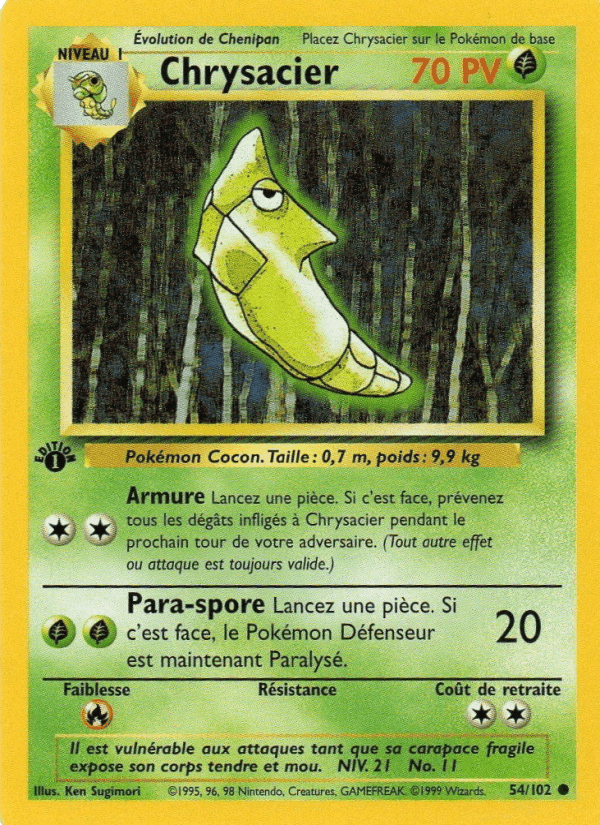 Chrysacier, carte 54 de Set de Base