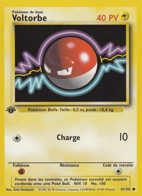 Voltorbe, card 67 from Set de Base