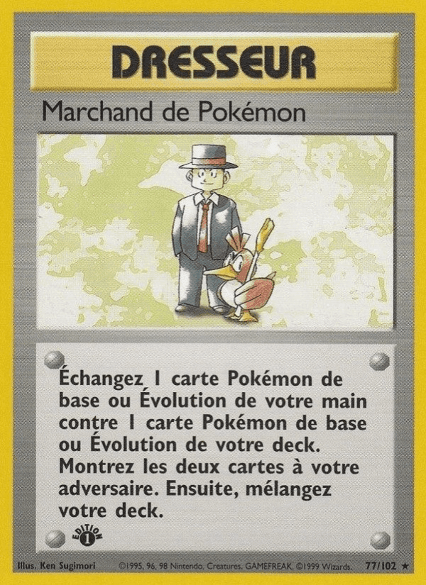 Marchand de Pokémon, carte 77 de Set de Base